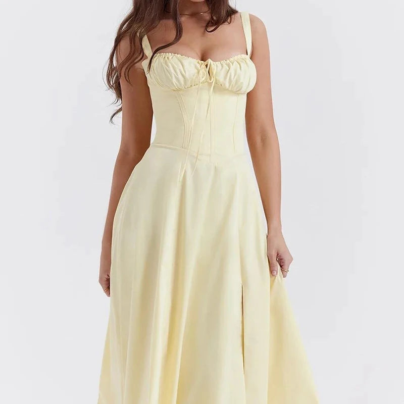 Slim Fit Floral Strap Dress for Women